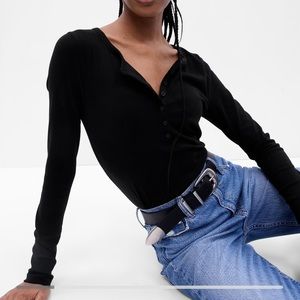 Modern Henley long sleeve shirt